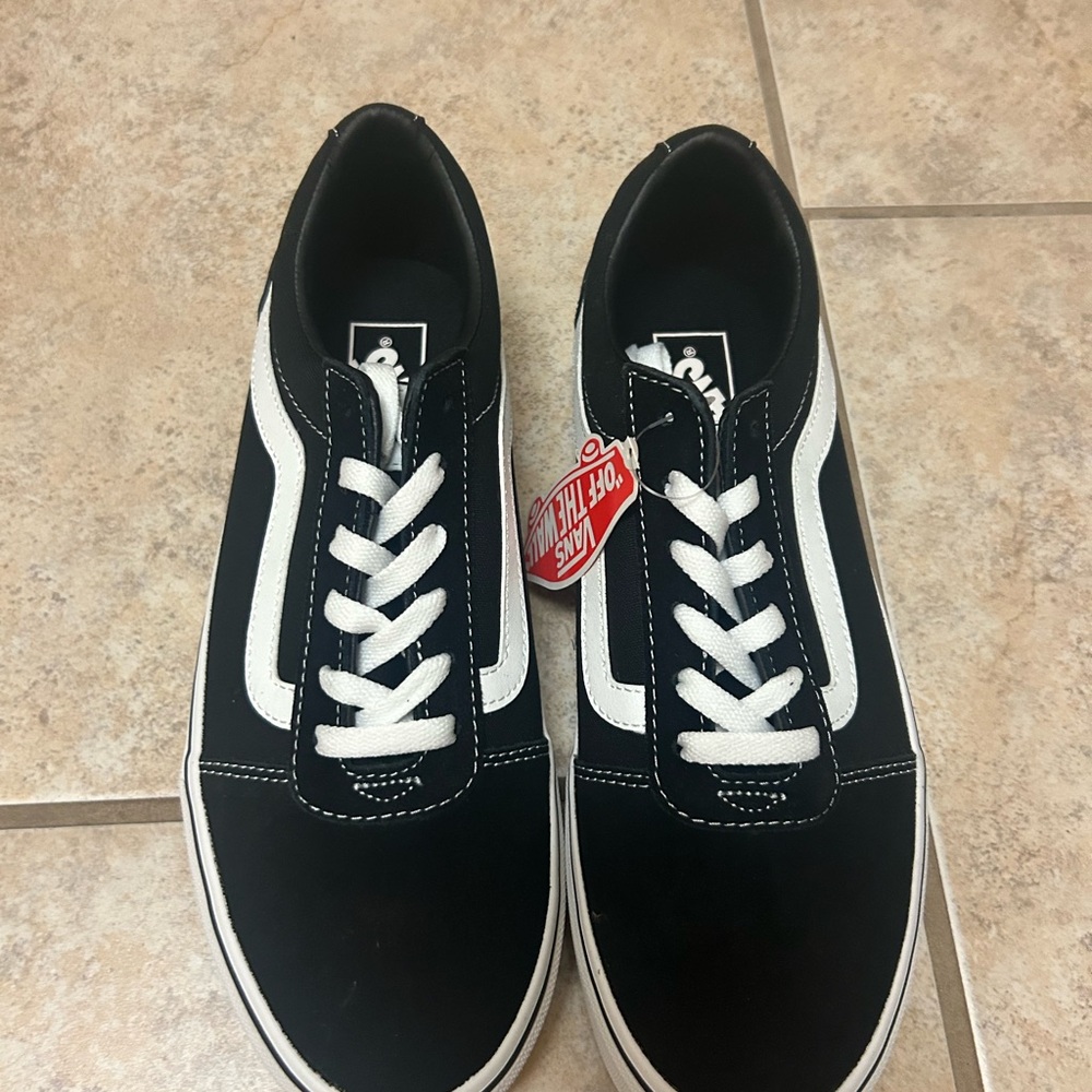 VANS Ward Canvas Women's Shoes - Size 10 - Black/White - New in Box - Picture 4 of 6